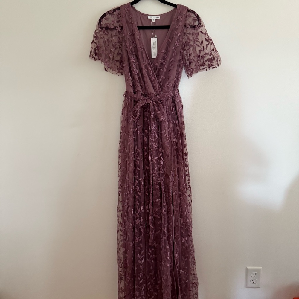 NWT Baltic Born Mauve Embroidered Dress